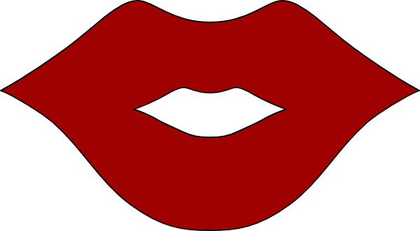 lips outline clip art - photo #2