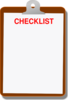 Clipboard Checklist Clip Art