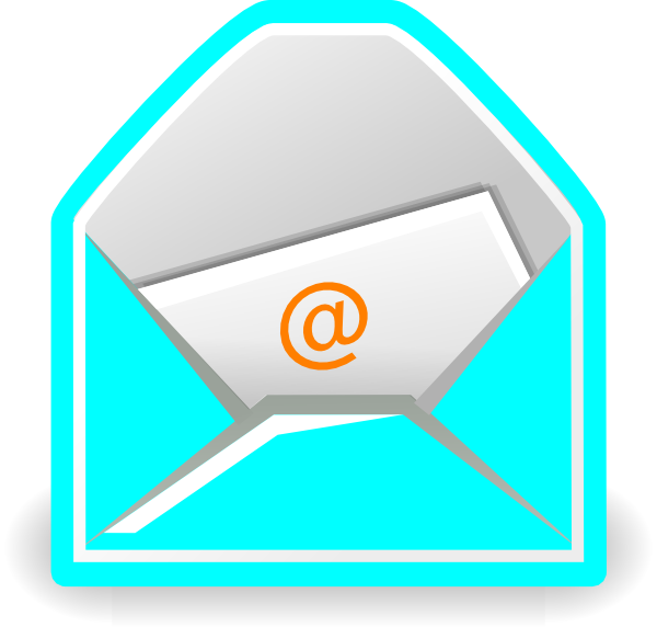 email clipart blue - photo #12