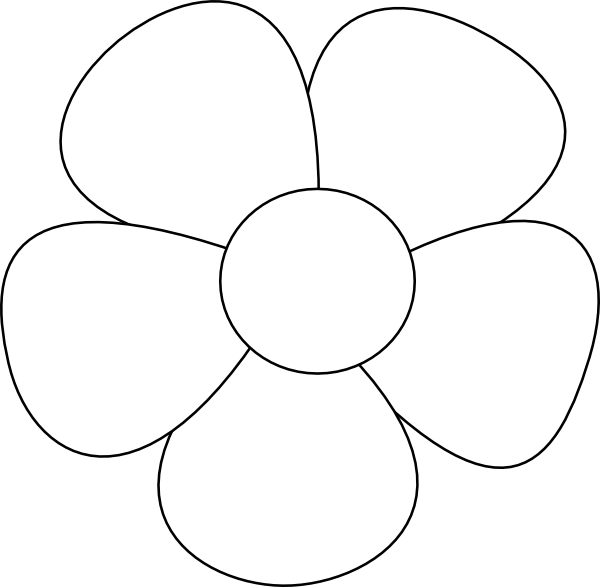 clipart flower outline - photo #22