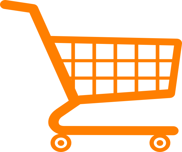 Shopping Cart - Orange Clip Art at Clker.com - vector clip art online