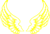 Yellow Falcon Wings Clip Art