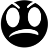 Angry Face Draft Clip Art