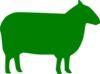 Green Sheep Clip Art