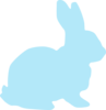 Blue Rabbit Clip Art