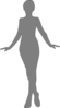 Woman, Silhouette, Gray Clip Art