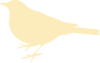 Cream Bird Clip Art