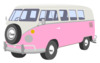 Pink Camper Van Clip Art