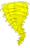 Yellow Tornado Clip Art