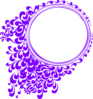 Deep Purplecircle Frame Clip Art