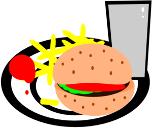 Burger And Fries Clip Art