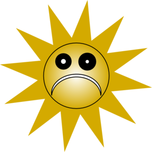 Grumpy Sad Sun Clip Art