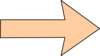 Orange Arrow Without Shadow, Straight Clip Art