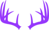 Purple Antlers Clip Art