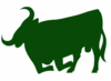 Bull Green Clip Art