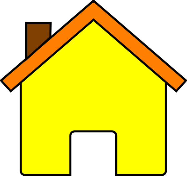 clipart yellow house - photo #16