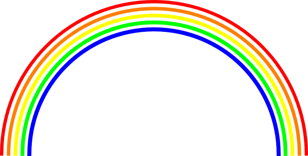clip art vector rainbow - photo #16