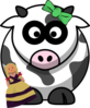 Sister Cow Clip Art