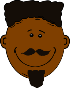 Black Man With Face Hair Clip Art