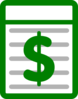 Dollar Green White Clip Art