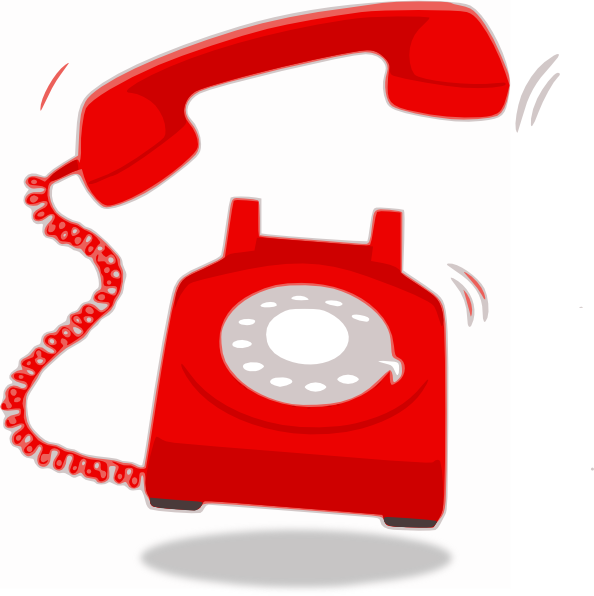 free clip art red phone - photo #7