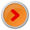 Orange Arrow Red Right Centered Clip Art