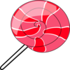 Large Pink Lollipop Clip Art