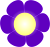 Purple Daisy Flower,  Clip Art