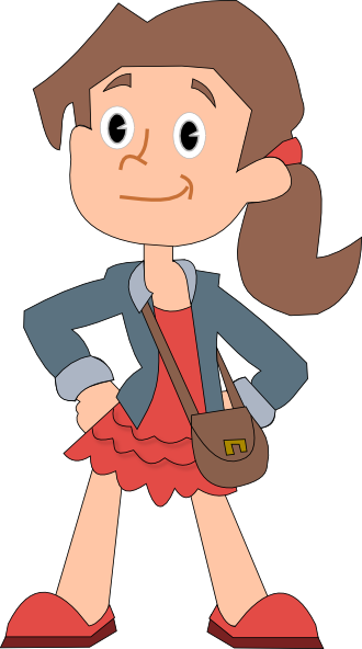 clipart cartoon girl - photo #2