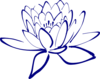 Navy Lotus Clip Art