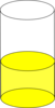 Vial Yellow Darker Clip Art