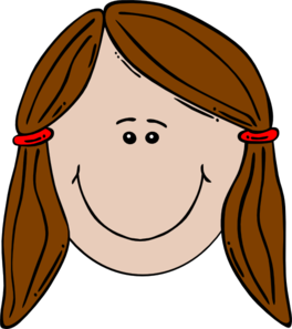 Girl Face Cartoon Clip Art at  - vector clip art online, royalty  free & public domain