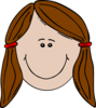 Girl Face Cartoon Clip Art