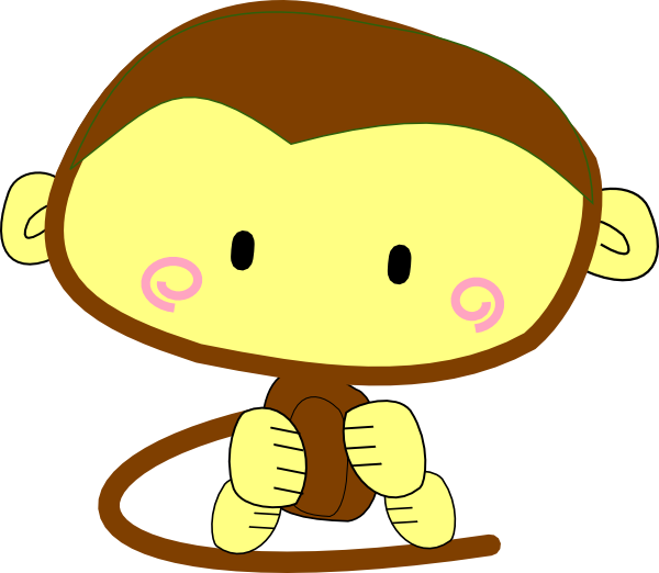 cute monkey clip art free - photo #32
