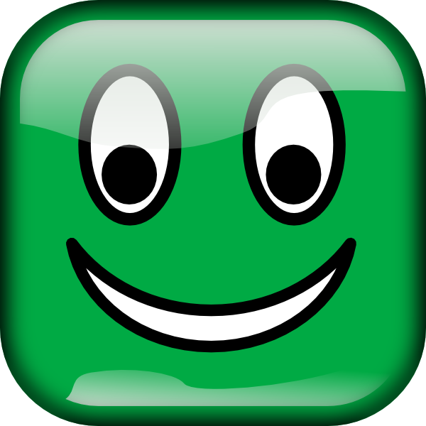 clip art green face - photo #9