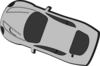 Gray Car - Top View - 160 Clip Art