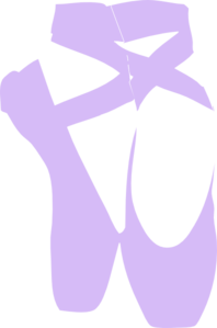 Purple Pointe Shoes Clip Art