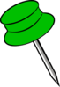 Pin Green Clip Art