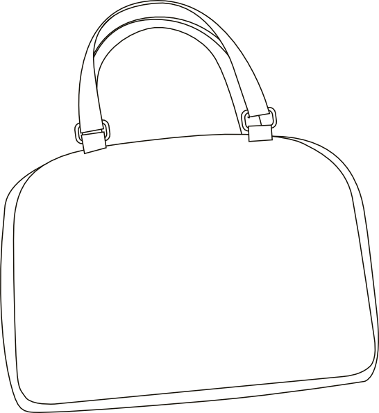 bag clipart black and white - photo #8