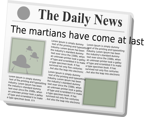 free clipart of newspaper - photo #6