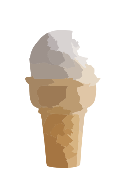 vanilla ice cream cone clipart - photo #2