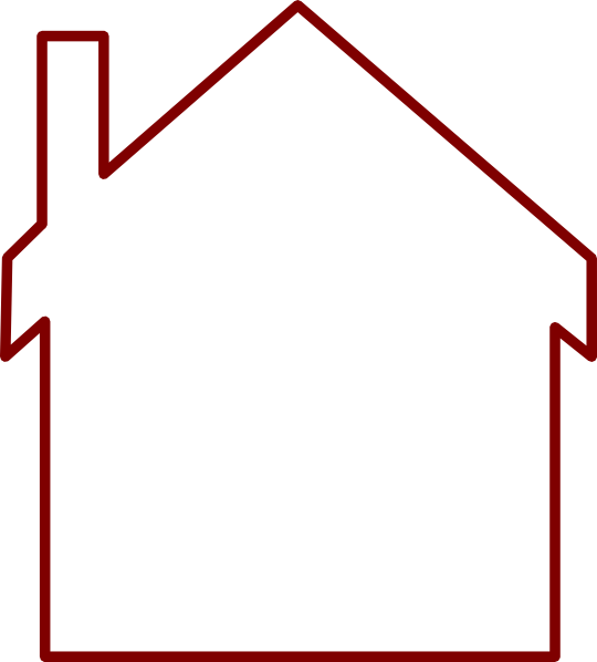 free clipart of house outline - photo #13