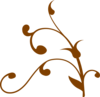 Brown Swirl Clip Art
