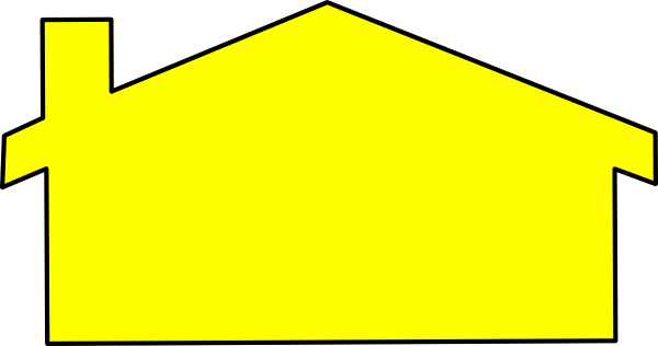 clipart yellow house - photo #30