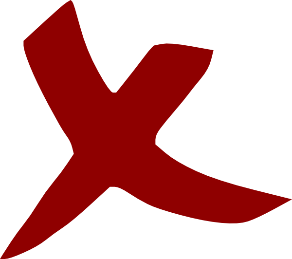 x mark clip art free - photo #28