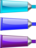 Color Tube Blue Purple Cyan Clip Art