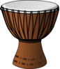 Djembe Menor Clip Art