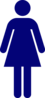 Woman Blue  Clip Art