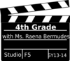 4th Grade Clapboard Clip Art