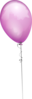 Purple Balloon Long String Clip Art